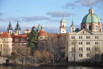 Fototapeta na wymiar Prager Altstadt, Karlsbrücke