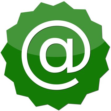 bouton internet arrobase vert