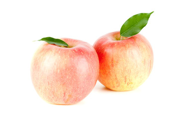 Two Ripe Red Apples