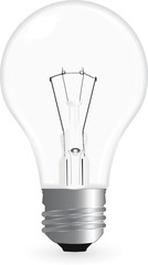 vector bulb isolated on a white background
