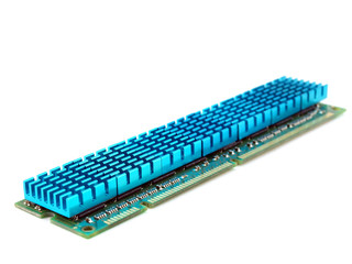 Memory card with cooling radiators