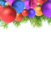 Branches with a Christmas toy