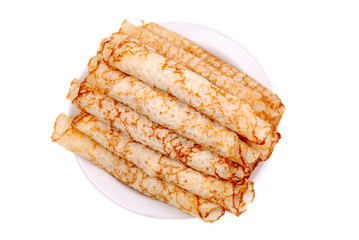 dessert crepes with fresh apples