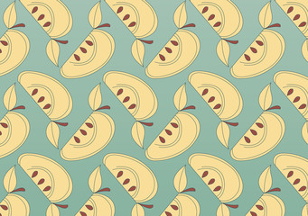 Vector seamless pattern apple background
