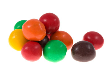 colorful candy on isolated