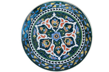 Turkish traditional artistic tile plate