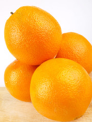 Oranges. close up. white background