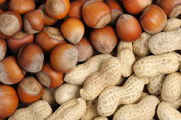 Walnuts and peanuts