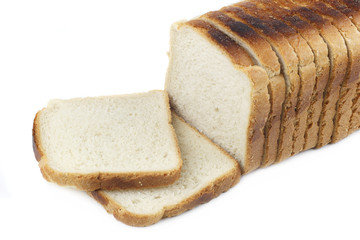 Bread isolated on white background