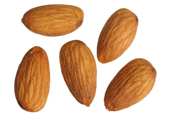 Almonds, isolated