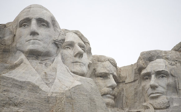 Four of the nation's best presidents look disgusted with today's politics from their view from Mount Rushmore