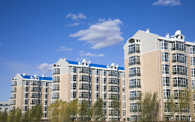 apartment buildings