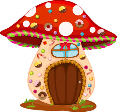 mushroom candy house