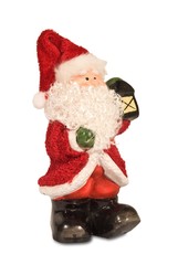 snowman statuette on a white background