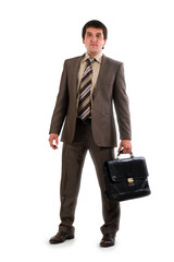 Businessman with briefcase