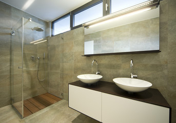 modern shower