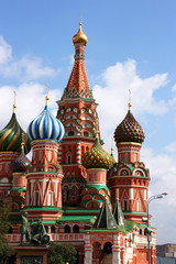 Fototapeta na wymiar Rosja, Moskwa, Plac Czerwony, Katedra św Bazyli
