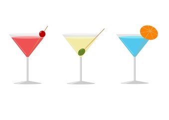 Three cocktails