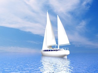 Fototapeta premium luxury yacht