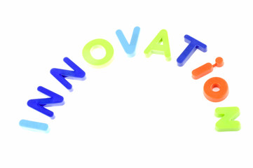 Word Innovation From Plastic Toys Letters