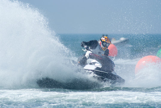 Watercraft during competition
