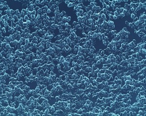 Hintergrundgrafik (Blaue Eis-/Hagelkörner)