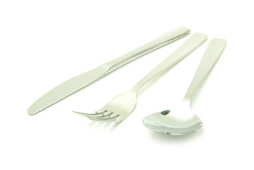 Fork, spoon and knife