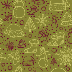 christmas seamless pattern