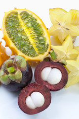 Mangostane, Sternfrucht, Kiwano