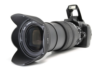Fototapeta premium Black digital camera