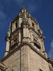 Fototapeta na wymiar Torre de la Iglesia de la Clerecía en Salamanca