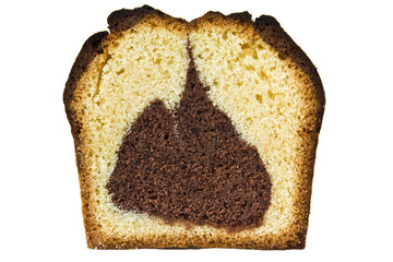Marmorkuchen isoliert
