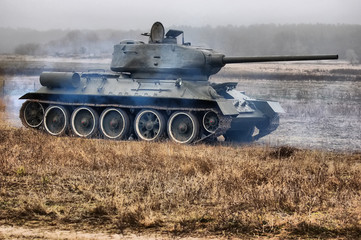 Fototapeta premium Soviet tank of WW2