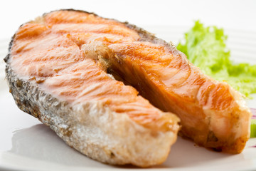 Grilled salmon