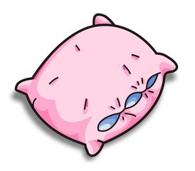 pink vector pillow