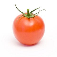 fresh tomato isolated on white background