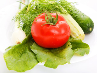 Fresh vegetables.