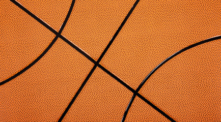Obraz premium Leather textured basketball background