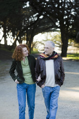 Senior Couple Walking