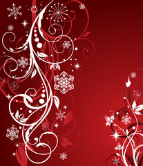 red winter background