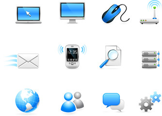 Communication technology icon collection