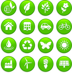 environment elements icon set