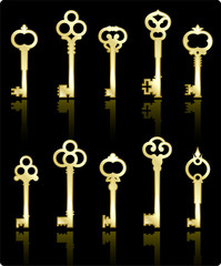 antique keys collection