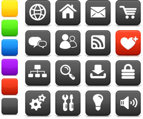 internet design icon set