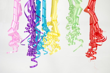 ribbons hanging from top