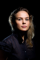 Fototapeta premium Close-up portrait of a beautiful girl