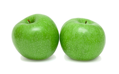 Two green apples