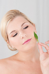 Young beautiful SPA woman with healthy skin