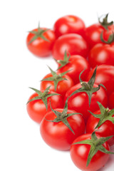 ripe tomatoes background isolated