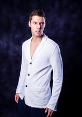 A trendy European man